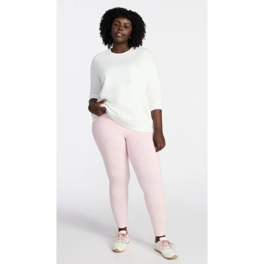Terra & Sky Women's Plus High Waist Ankle Length Leggings, 27" Inseam, Size 0x